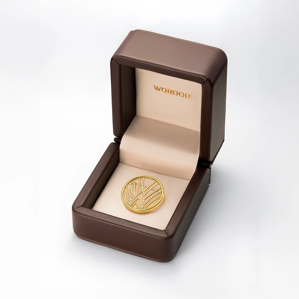 Worood Insignia Brooch with Stones - Image 3