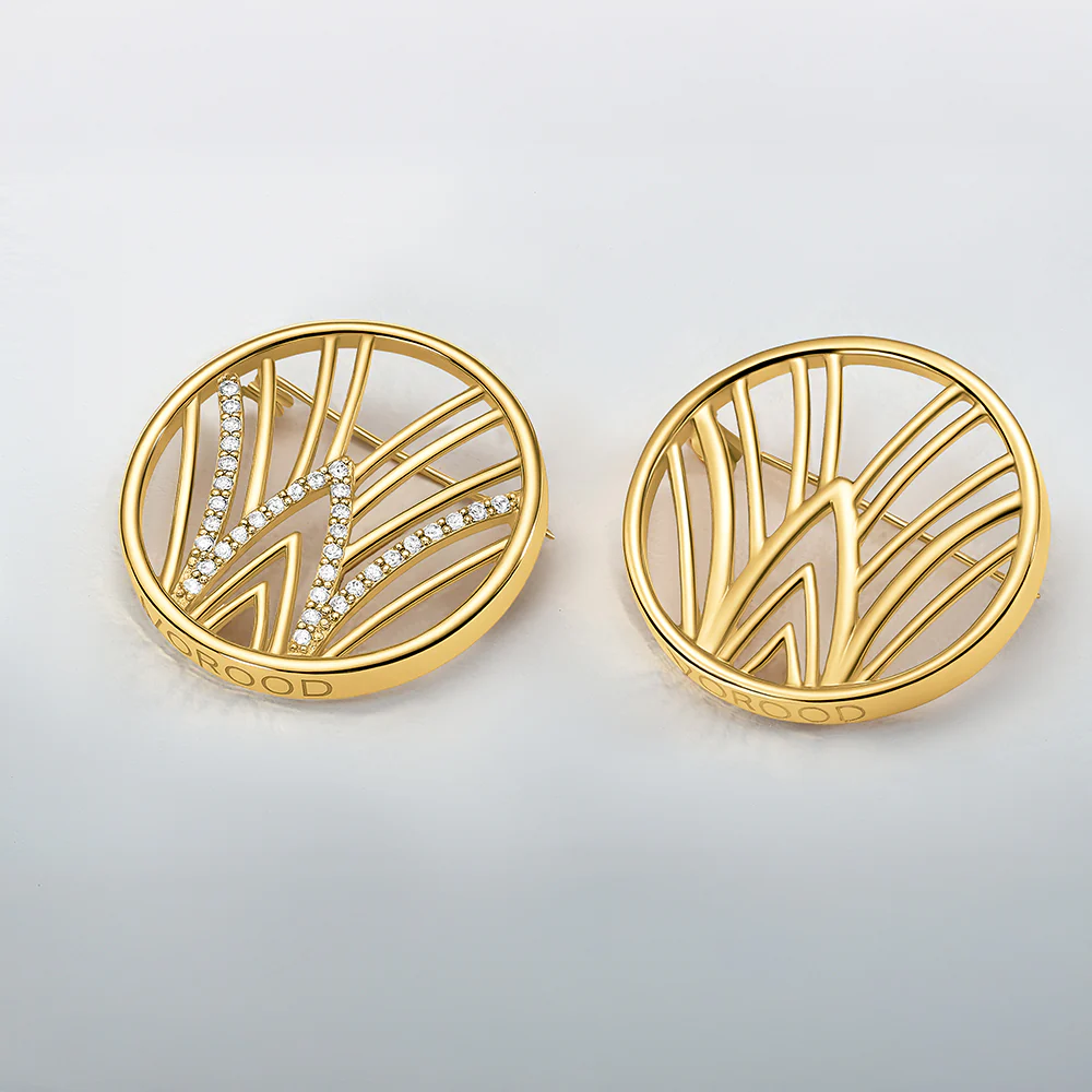 Worood Insignia Brooch with Stones - Image 5